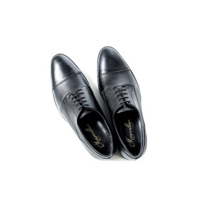 Черни официални мъжки обувки, естествена кожа - елегантни обувки за целогодишно ползване N 100018159 Черни официални мъжки обувки, естествена кожа - елегантни обувки за целогодишно ползване N 100018159